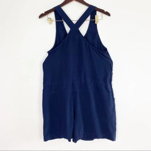 Anthropologie Elevenses Dree Utility Romper Blue - Picture 5 of 6